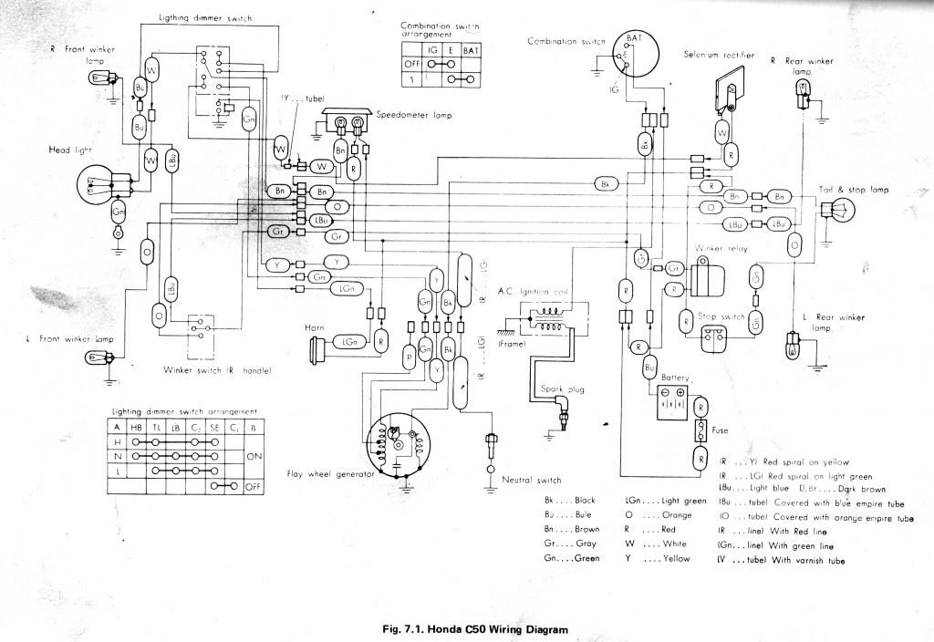 Wiring diagrams correct for UK models. - C90Club.co.uk